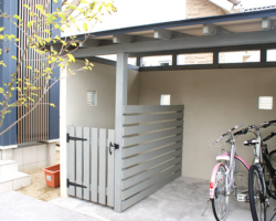 駐輪場の施工例です