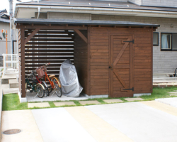 駐輪場の施工例です