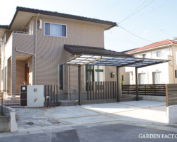 アプローチ、カーポートの施工例です