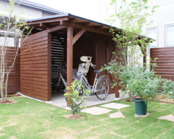 駐輪場の施工例です