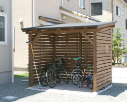 駐輪場の施工例です