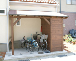 駐輪場の施工例です