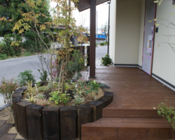 植栽とアプローチの施工例です